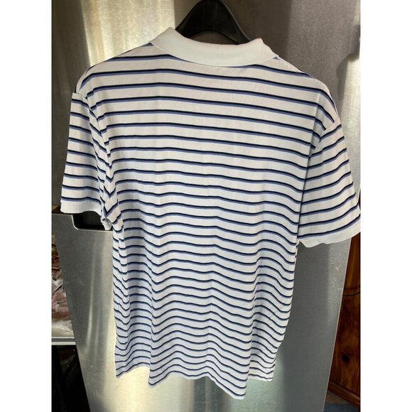 Polo Ralph Lauren Mens XL Pima Soft Touch Striped Polo Shirt 100% Cotton Blue‎ & - Picture 8 of 16